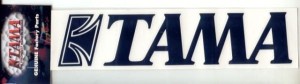 TAMA TLS100BK Logo Sticker Black