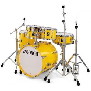SONOR AQ1 Stage Shell Set Yellow + Hardware