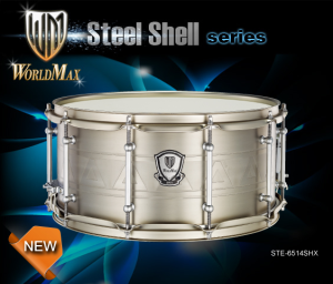 WORLDMAX STE-6514SHX Stainless Steel 14x6,5 Snare