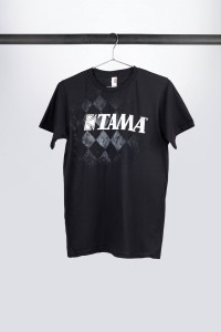 Tama "Checkered Tee" Black T-Shirt (XXL)