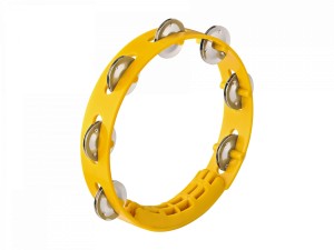 NINO 49Y Compact ABS Tambourine 8" (Yellow)
