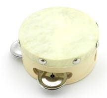 GRV TE-43H Tambourine With Head 4" (3 Jingles)