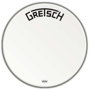 GRETSCH Broadkaster Logo Bass Drum Head Coated 22"