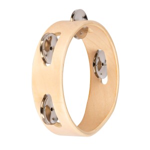 NINO 941  Single Row Wood Tambourine 6"