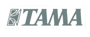 TAMA TLS100SV Logo Sticker Silver