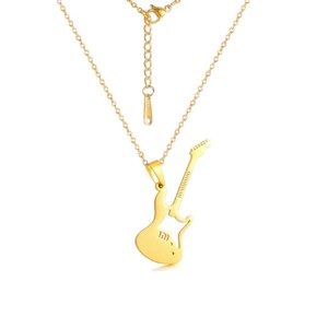 SILESIA DRUM Necklace - Guitar (Gold)