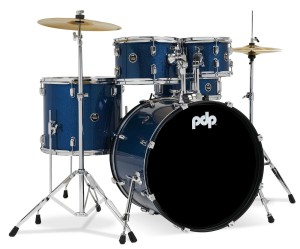 PDP Center Stage Rock (BS) + hardware + cymbals