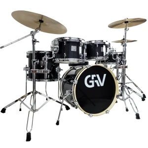 GRV Square Jazz Drum Set (BK) + Cymbals Set B20