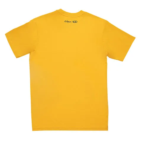 ZILDJIAN 400th Anniversary T-shirt (XL) Yellow