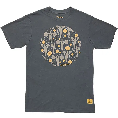 ZILDJIAN 400th Anniversary T-shirt (L) Gray