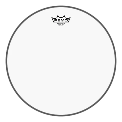 REMO Ambassador Clear Snare Side No Collar 14"