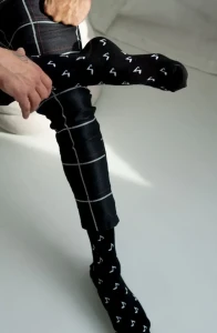 SILESIA DRUM Socks Note Black (39-42) 