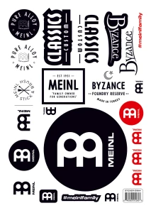 MEINL Sticker Sheet DIN A4 with 22 Stickers