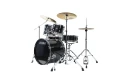 TAMA Stagestar Drum Set 5 pcs (22 BD) - Black Night Sparkle Chrome HW + MEINL Cymbals BCS Cymbal Set.webp