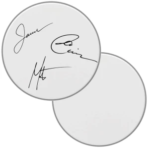 Autograph Drumhead- Pure, White, Ready to Sign 8"