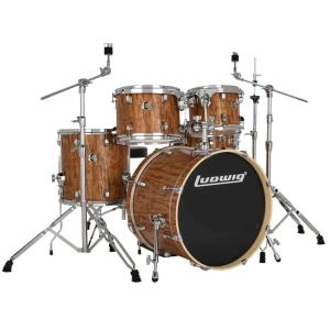 LUDWIG Evolution 20" 5-pc Set + Hardware  (Cherry Natural)