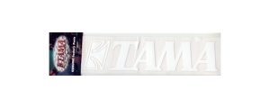 TAMA TLS100WH Logo Sticker White