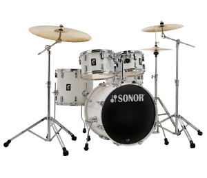 SONOR AQ1 Studio Shell Set Piano White + hardware