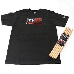 VIC FIRTH Pack 5 x 5A + T-Shirt L