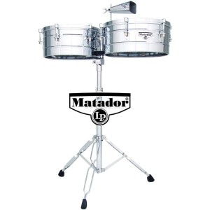 LP M257 Timbales Matador Chrome 14" + 15"
